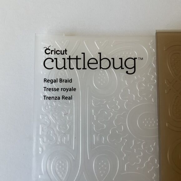 Cricut Cuttlebug Anna Griffin Regal Braid 5" x 7" Embossing Folder Craft Card - Picture 2 of 3